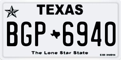 TX license plate BGP6940