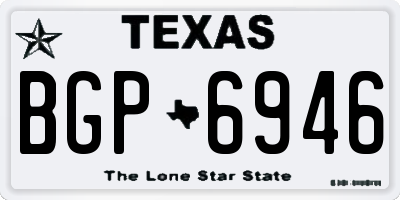 TX license plate BGP6946
