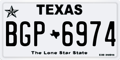TX license plate BGP6974