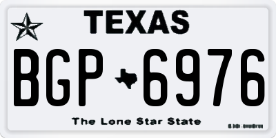 TX license plate BGP6976