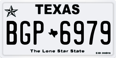 TX license plate BGP6979