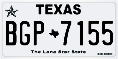 TX license plate BGP7155