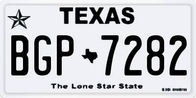 TX license plate BGP7282