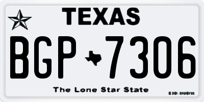 TX license plate BGP7306