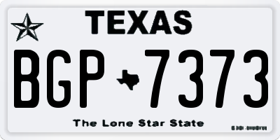 TX license plate BGP7373