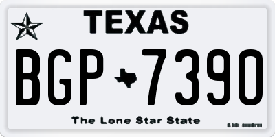 TX license plate BGP7390