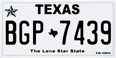 TX license plate BGP7439