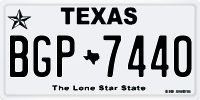 TX license plate BGP7440
