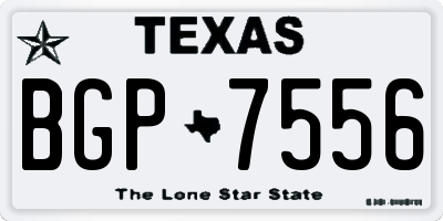TX license plate BGP7556