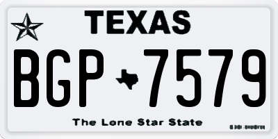 TX license plate BGP7579