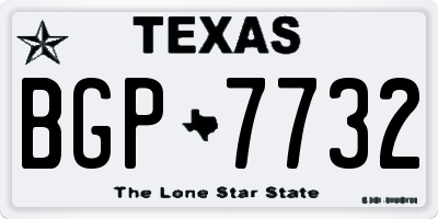 TX license plate BGP7732