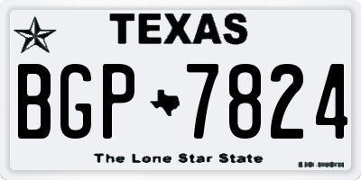 TX license plate BGP7824