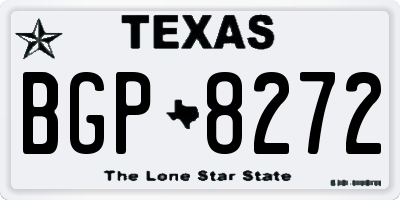 TX license plate BGP8272