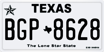 TX license plate BGP8628