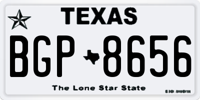 TX license plate BGP8656
