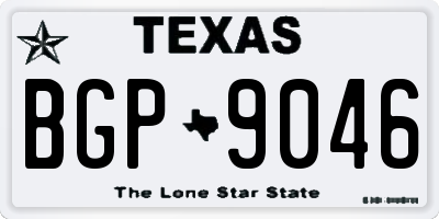 TX license plate BGP9046