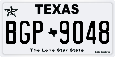 TX license plate BGP9048