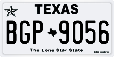 TX license plate BGP9056