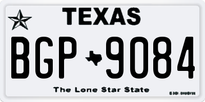 TX license plate BGP9084
