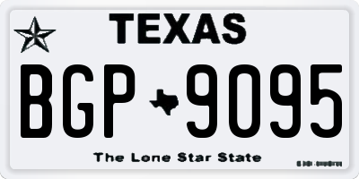 TX license plate BGP9095