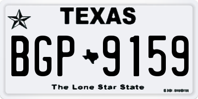 TX license plate BGP9159