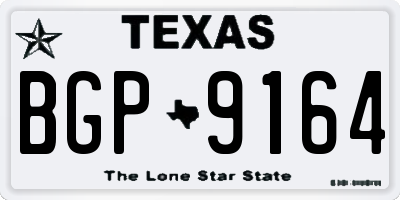 TX license plate BGP9164