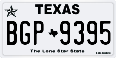 TX license plate BGP9395