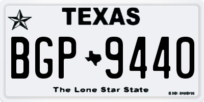 TX license plate BGP9440