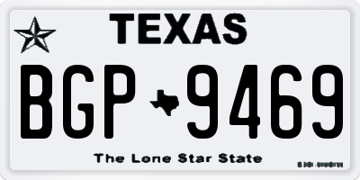 TX license plate BGP9469