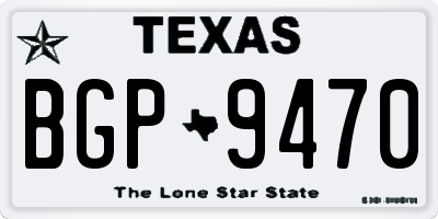 TX license plate BGP9470