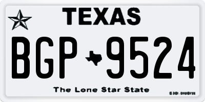 TX license plate BGP9524