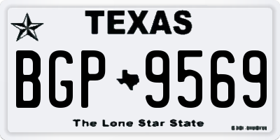 TX license plate BGP9569