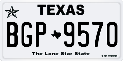 TX license plate BGP9570