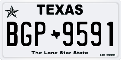 TX license plate BGP9591