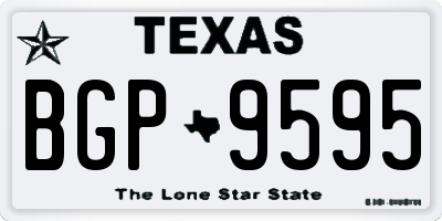 TX license plate BGP9595