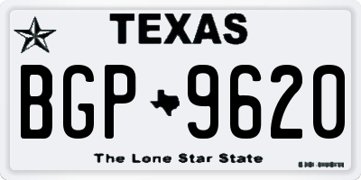 TX license plate BGP9620