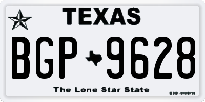 TX license plate BGP9628
