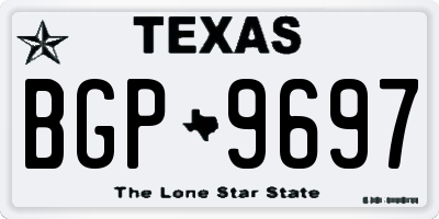TX license plate BGP9697