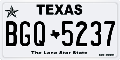 TX license plate BGQ5237