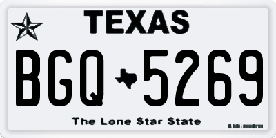 TX license plate BGQ5269
