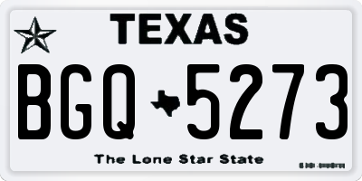 TX license plate BGQ5273
