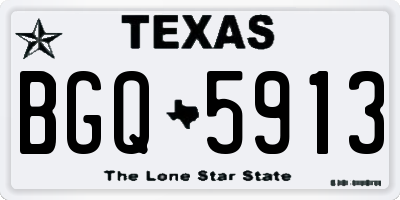 TX license plate BGQ5913