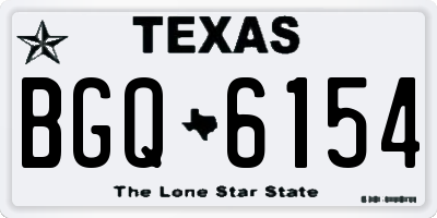 TX license plate BGQ6154