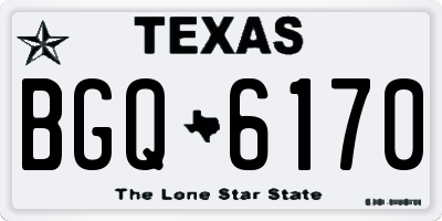 TX license plate BGQ6170