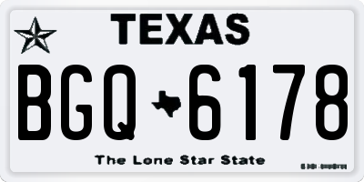 TX license plate BGQ6178