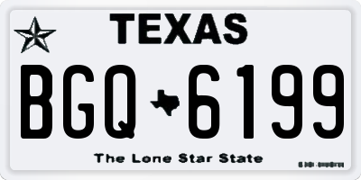 TX license plate BGQ6199