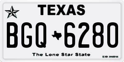 TX license plate BGQ6280