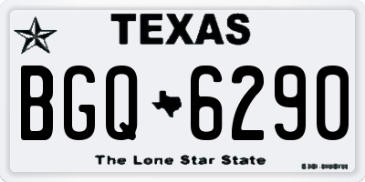 TX license plate BGQ6290