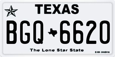 TX license plate BGQ6620
