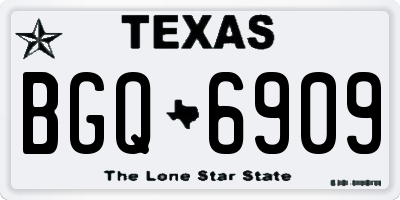 TX license plate BGQ6909